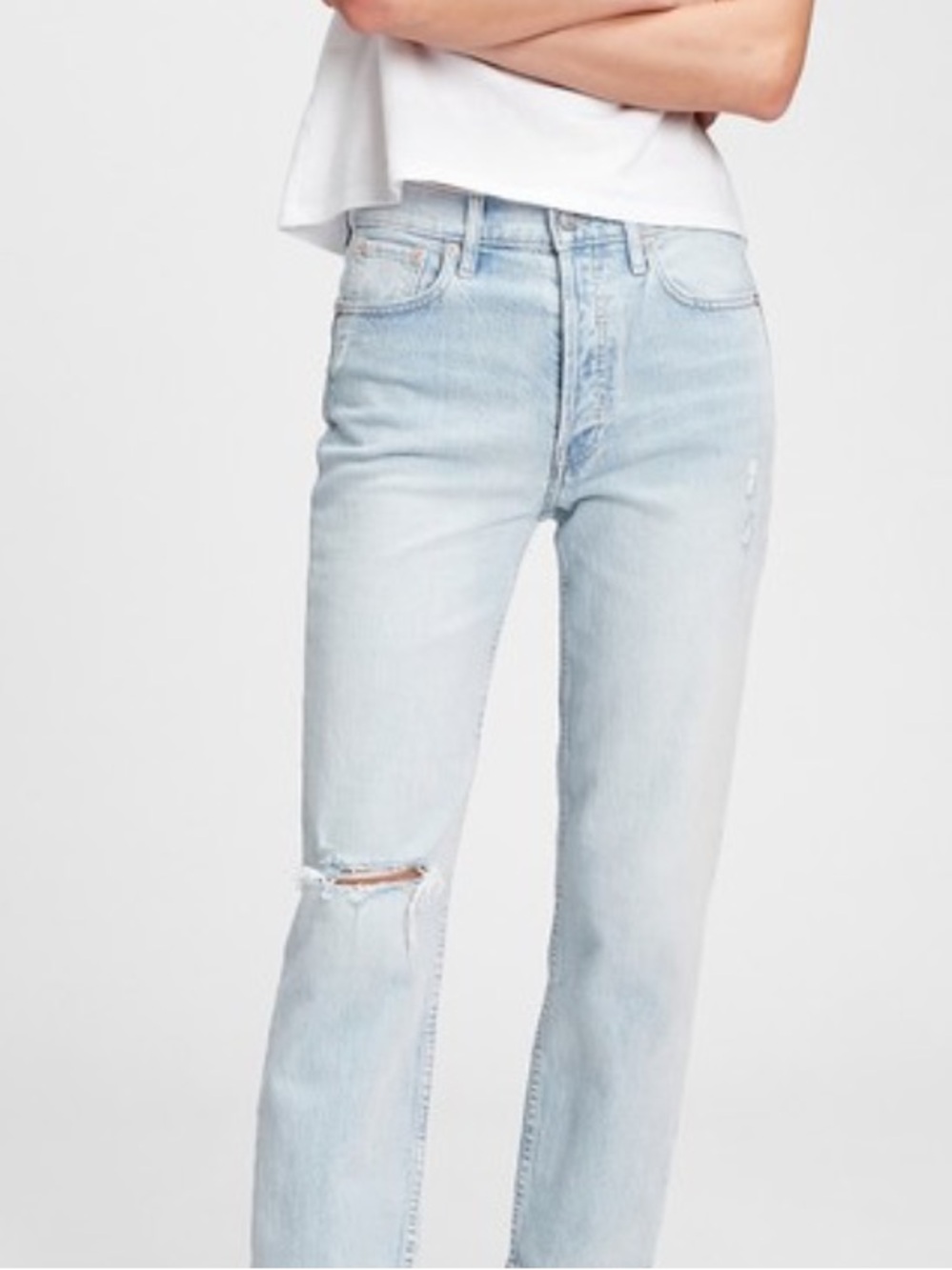 GAP High Rise Cheeky Straight Jeans